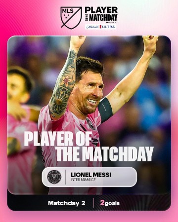 真人百家乐心得-梅西第13次获得美职联周最佳球员，距多诺万的纪录还差6次